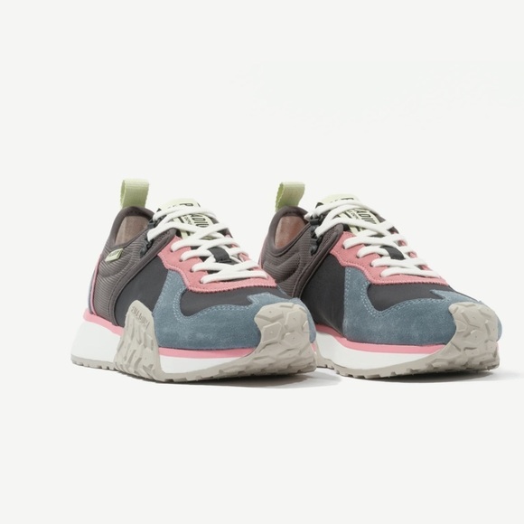 Palladium Troop Runner Sneaker Blue Pink Gray Size 5.5 - Picture 1 of 10